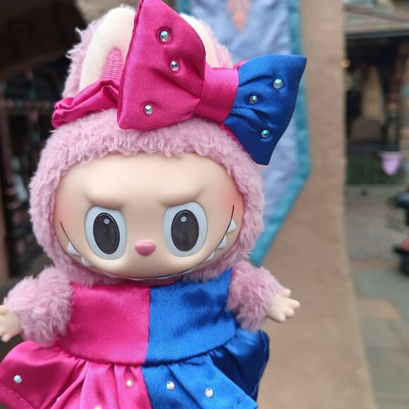 Sleeping Beauty Aurora Make it Pink Make it Blue Dress and Bow to fit Labubu - Picture 5 of 9